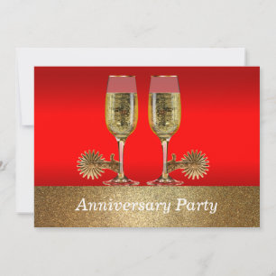 Invitation Fête d'anniversaire d'invitation de mariage wester