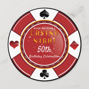 Invitation Fête d'anniversaire du casino de Las Vegas