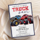 Invitation Fête d'anniversaire du Monster Truck Enfants Moder (Créateur téléchargé)