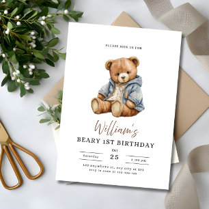 Invitation Fête d'anniversaire du premier anniversaire de Bea