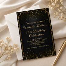 Fête d'anniversaire élégante à paillettes noires e