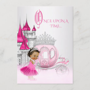 Invitation Fête d'anniversaire ethnique de princesse de