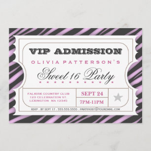 Invitation Fête d'anniversaire fascinante du bonbon 16 à