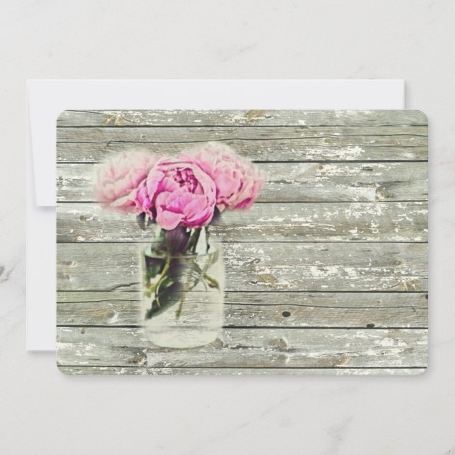 Invitation fête d'anniversaire florale de rose élégant de (Devant)