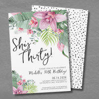 Fête d'anniversaire Florale Tropicale