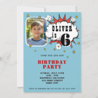 Fête d'anniversaire garçon bulle de parole bande d