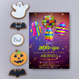 Invitation Fête d'anniversaire Halloween BOO-gie pour enfants