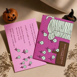 Invitation Fête d'anniversaire Halloween du petit monstre de