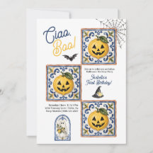 Fête d'anniversaire italienne Halloween Ciao Boo L