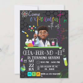 Invitation Fête d'anniversaire Mad Science/Science Experience
