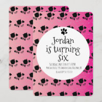 Fête d'anniversaire Minimaliste Chat Chaton Pattes