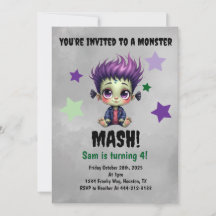 Fête d'anniversaire Monster Mash cheveux courts