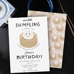 Invitation Fête d'anniversaire neutre pour le genre Little Du