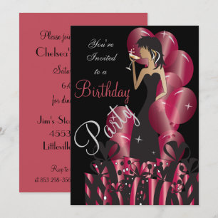 Invitation Fête d'anniversaire ou enterrement de vie de jeune