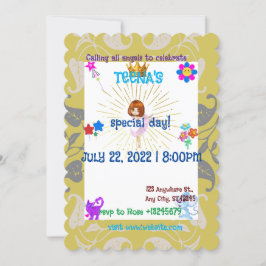 Invitation Fête d'anniversaire PERSONNALISÉE et agréable