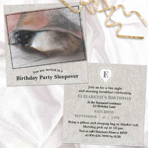 Invitation Fête d'anniversaire personnalisée pour enfant avec