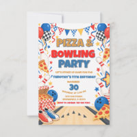 Fête d'anniversaire Pizza & Bowling Garçon qui fêt