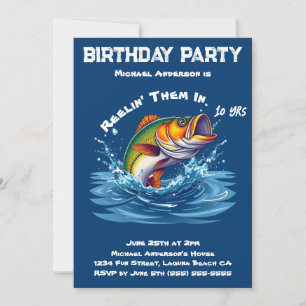 Invitation Fête d'anniversaire-Poisson