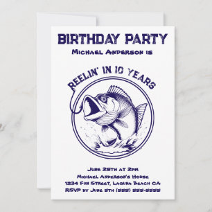 Invitation Fête d'anniversaire-Poisson