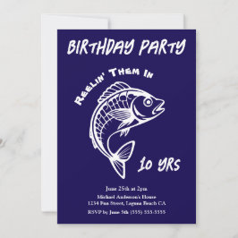 Invitation Fête d'anniversaire-Poisson