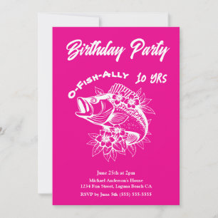 Invitation Fête d'anniversaire-Poisson