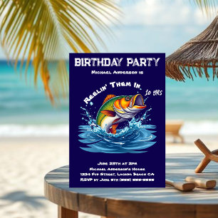 Invitation Fête d'anniversaire-Poisson
