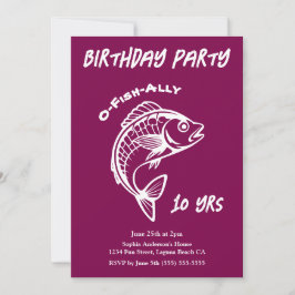 Invitation Fête d'anniversaire-Poisson