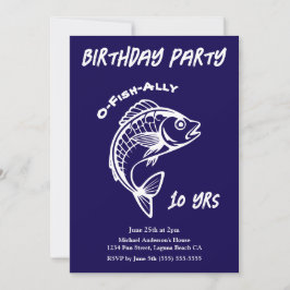 Invitation Fête d'anniversaire-Poisson