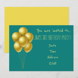 Invitation Fête d'anniversaire pour enfant en bas âge