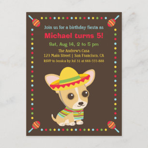Invitation Fête d'anniversaire pour enfants avec un adorable 