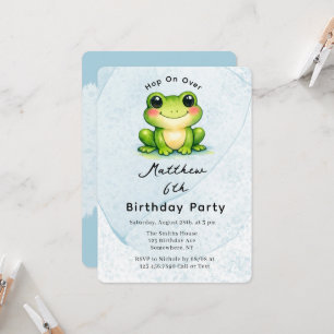 Invitation Fête d'anniversaire pour enfants Hop On Over
