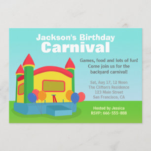 Invitation Fête d'anniversaire pour enfants - Joyeuse fête fo