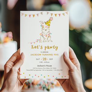 Invitation Fête d'anniversaire pour enfants sur le thème du c