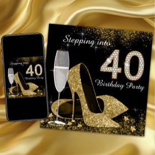 Invitation Fête d'anniversaire pour entrer dans la quarantain