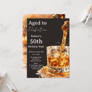 Invitation Fête d'anniversaire pour hommes d'âge mûr