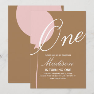 Invitation Fête d'anniversaire pour le premier anniversaire d
