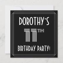 Fête d'anniversaire pour les 11 ans : Style Art dé