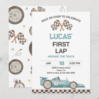 Invitation Fête d'anniversaire Première Tour de Voiture de Co