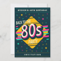 Fête d'anniversaire Retour aux années 80