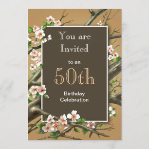 Invitation Fête d'anniversaire rustique
