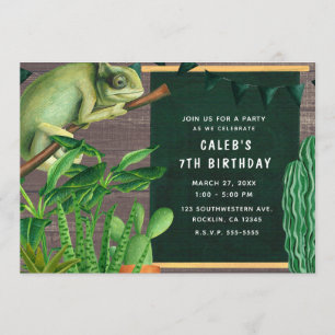 Invitation Fête d'anniversaire rustique de sud-ouest de