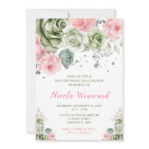 Fête d'anniversaire Sage Green et Rose Floral