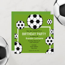 Fête d'anniversaire - Soccer Field & Soccer Balls