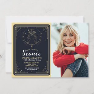 Invitation Fête d'anniversaire spirituel Séance Lune Étoiles