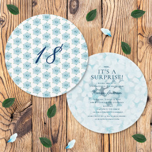 Invitation Fête d'anniversaire surprise pour les 18 ans avec 