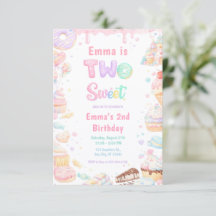 Fête d'anniversaire Sweet Two au bonbon pastel 2 a