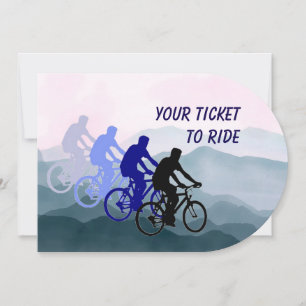 Invitation Fête d'anniversaire, vélo, vélo, vélo, vélo