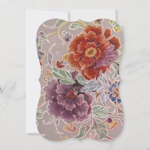 Invitation Fête d'anniversaire vintage Florale