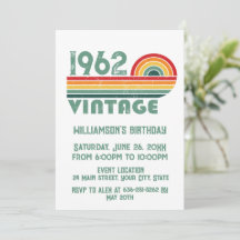Fête d'anniversaire vintage personnalisée