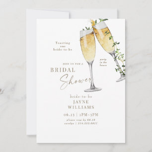 Invitation Fête dans la maison Toast au Champagne Enterrement